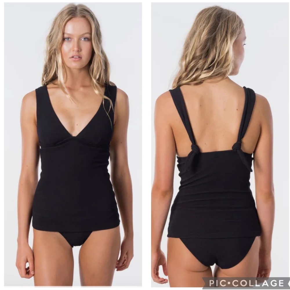 Elegant Black Women's Swim Top
